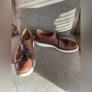 Mephisto Men’s Thomas Brown Leather Lace Up Comfort Oxford Shoes Size 9 US